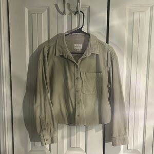 American Eagle Corduroy Button-Up Shirt